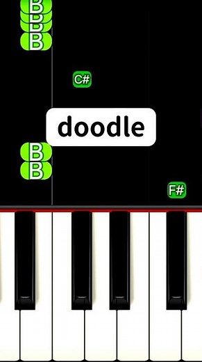 doodle (Slowed) | Piano Tutorial #TikTok