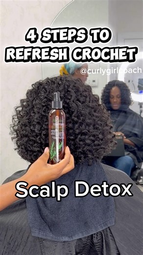 How to Refresh Crochet Braids|Frizz Shine & Scalp Care | Protective styles refresh| natural hair