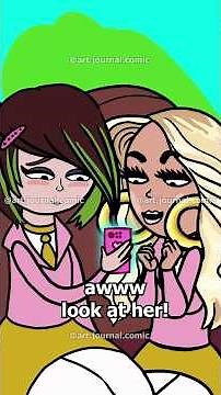 POV: popular girls obsessed with your virtual pet on the school bus (high school animation)
