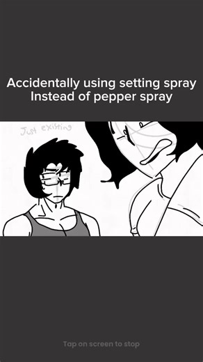 He was just existing fr #fyp #pepperspray #meme #animation #settingspray