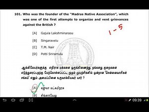 TNPSC Group 2 (2A) Model Question Paper Answers(101-150)