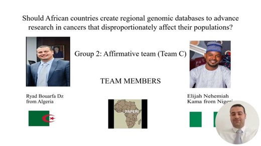 Debate Session (31-01-2026):Create Regional Genomic Databases for Cancer Research in Africa?| G2—Aff | Pan-African PGS Education and Research Initiative (PAPERI)