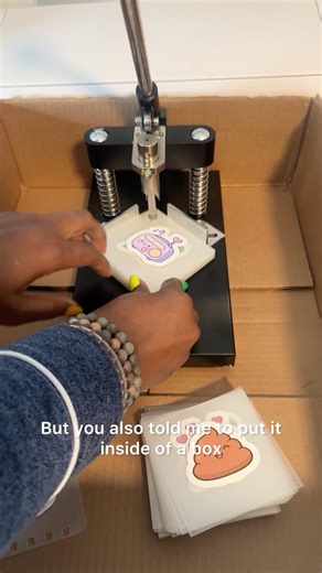 Fixed it… kinda 😭 now it’s ✨contained chaos✨ #businessowner #etsyseller #cornerrounder