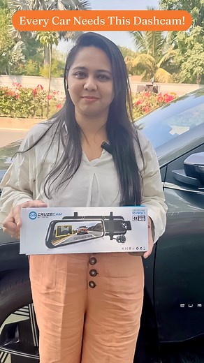 Charvi & Jaymine Shah | Travel Influencer/Blogger on Instagram: "Safety isn’t just about careful driving — it’s about being smart on the road. Indian roads can be unpredictable, and that’s exactly why I installed the Cruzecam RVM X2 Dashcam in my car. From accidents to false blame to insurance claims — a dashcam gives you the clarity, transparency & protection you deserve. Front + rear recording, clean setup, night vision… this one literally upgrades every drive. 🚗 If you drive regularly, trust