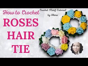 How to Crochet a Roses Hair Scrunchie 🌹 | Easy & Beautiful DIY Tutorial
