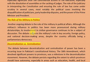 XXVII. THE RECENT CONSTITUTIONAL AND LEGAL DEBATES | PAKISTAN AFFAIRS...