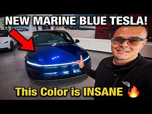 FIRST EVER LOOK at the Marine Blue: Model Y
