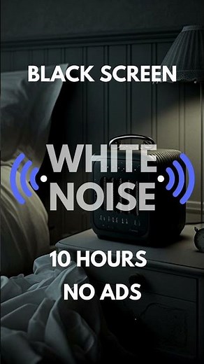 10 hours White Noise Black Screen - No Ads #relaxing #whitenoise #meditation #sleep