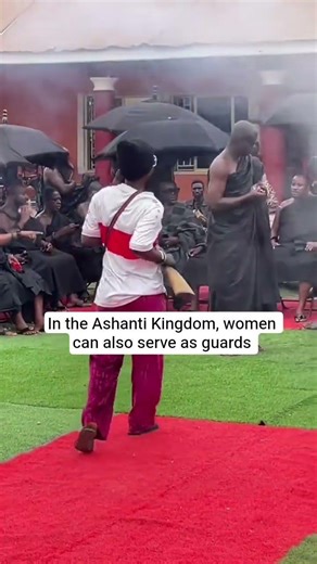 In the Ashanti Kingdom, women can also serve as guards