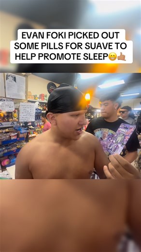 Rey Garcia on Instagram: "EVAN FOKI HELPED SUAVE PICK OUT SOME PILLS TO HELP WITH GOUT AND SLEEP CALLED RHINO PILLS #suave #hawaii"