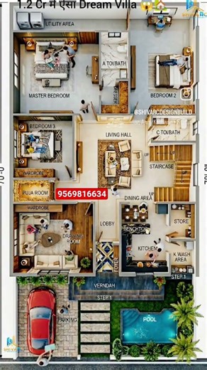 Dream Villa Plot design of 1.2 cr#engineers #engineering #villagerlifestyle #home