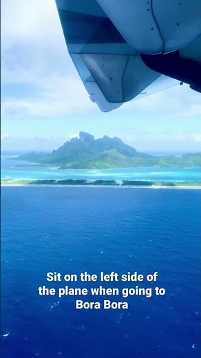 Most BEAUTIFUL Airport in the World BORA BORA 🌎🌴#borabora #flight #travel