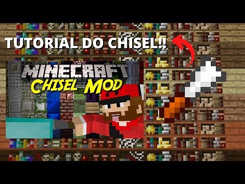 TUTORIAL DO MOD CHISEL!!Para minecraft original e Tlauncher