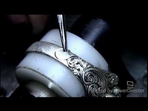 Hand Engraving a Silver ring Shank