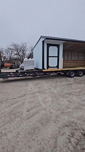 🔥 Rolling Out Like a Legend! 🔥 This Loafing Shed isn’t just leaving the shop—it’s making an exit. 🚛💨 Built tough. Built right. Built BAD TO THE BONE. 💀💪 #BadToTheBone #RollingOut #TriWoodBuildings #BuiltToLast | TriWood Buildings