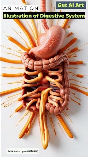 Digestive System Animation | Gut AI Art | 308