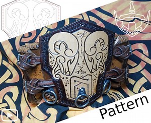 Digital Leather Thor Belt PATTERN - Viking Set - Etsy
