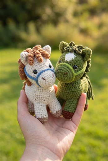 Mini Horse Crochet Pattern PDF, Amigurumi Pony Toy, Beginner Friendly Plush Animal - Etsy