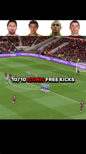 Iconic Free Kicks Goals 🔥pt2 #fifa #eafc #fc26 #fc25 #fifa23 #football #gaming #fut #shorts