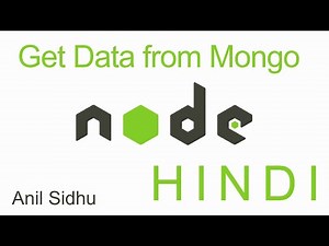 Node js tutorial in Hindi #28 Get data from mongodb