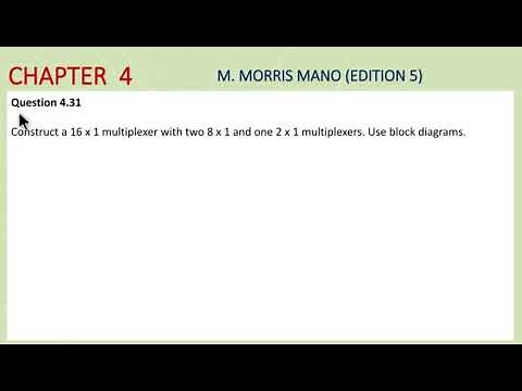 Exercise 4.31 - (16x1) Multiplexer Using Two 8x1 Multiplexers and One 2x1 Multiplexer
