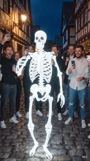 💀 Funny Dancing Skeleton Takes Over the Street! | Viral Skeleton Dance Challenge