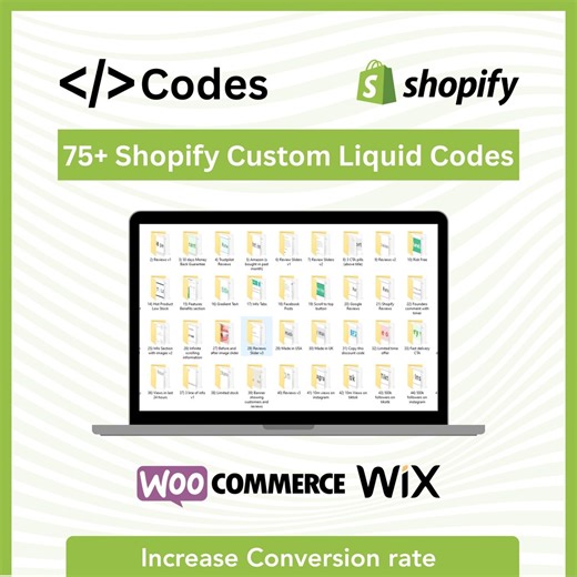 75  Shopify Custom Liquid HTML Code Snippets | All Themes (digital Download) - Etsy