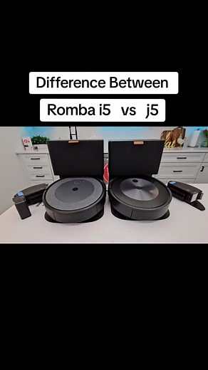Difference between irobot roomba i5 vs j5 robot vacuum cleaner #justadadvideos #robotvaccuum #irobot #roomba #irobotvacuum #vacuum #vacuumcleaner #amazonfinds @Amazon Influencer Program @iRobot