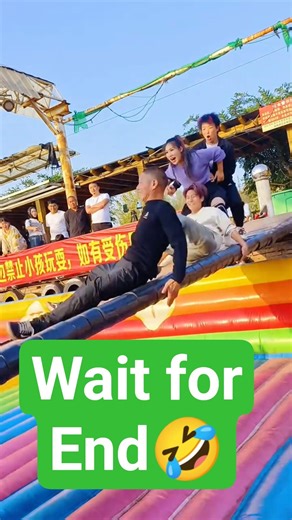 Crazy bridge challenge!😱 unexpected ending!🤣 #funny #shorts #entertainment