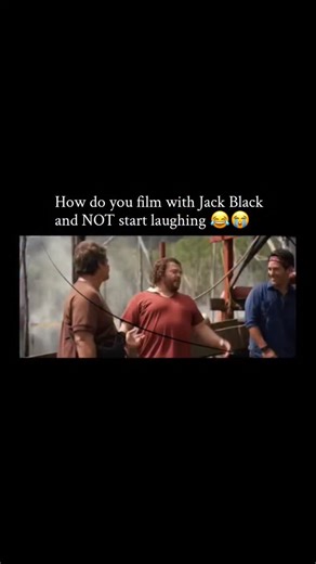 Memes | Movies | Streamers ✨ on Instagram: "The post features a hilarious behind-the-scenes clip from the 2025 *Anaconda* movie remake (now on digital), showing how impossible it is to keep a straight face when Jack Black is on set. The video stitches quick BTS moments: Jack Black (as Doug, the chaotic wedding videographer) in full improv mode—goofy faces, over-the-top ad-libs, physical comedy bits with the giant animatronic snake or jungle props, cracking up Paul Rudd (Griff), Steve Zahn, Thand