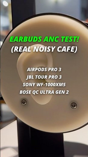 Real Cafe Noise Canceling Test! AirPods Pro 3 vs Bose QC Ultra Gen 2 vs Tour Pro 3 vs WF-1000XM5