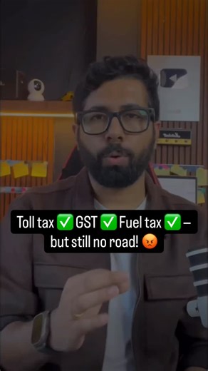 Vijay NihalChandani on Instagram: "🚨 You paid for smooth roads… but got death traps instead. From Ahmedabad to Ujjain — my family almost died 4 times because of potholes, not accidents. We pay road tax, tolls, GST, fuel tax — yet the roads look like war zones. India loses 470+ lives every day in road accidents — most due to poor infrastructure. Uttar Pradesh tops both lists — highest toll collection and highest deaths. If the government can use FASTag to collect money instantly, why can’t it us