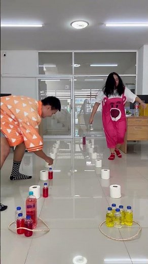 Toilet Paper Roll Challenge Gone Wrong 😭 #comedy #challenge