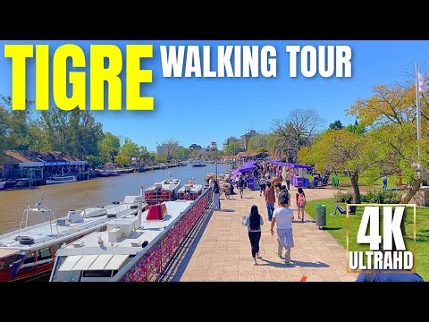 [4K] Stunning Spring Day in Tigre, Argentina 🇦🇷 | Walking Tour September 2025