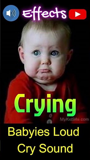 Babyies Loud Cry Sound - baby crying sound effects #babycrying #shortvideo #soundeffect