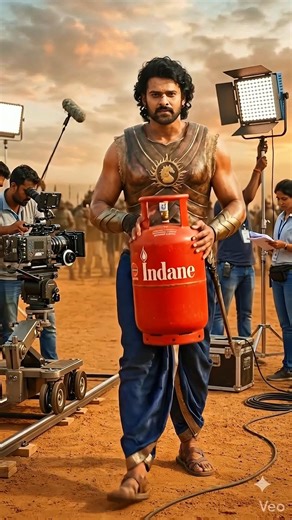 Baahubali - Behind The Scenes 🎬 #UncutFrames #Baahubali #BehindTheScenes #SouthCinema #lpgcylinder