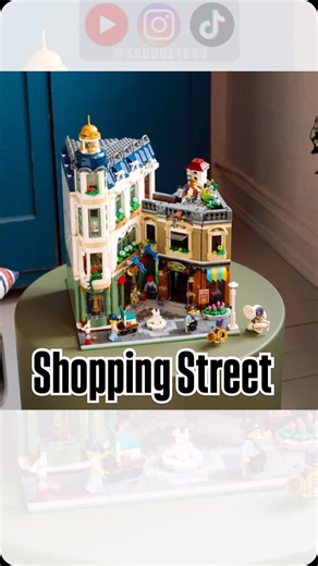 SCDude1999 | LEGO Shopping Street is an AMAZING Modular Building! Be sure to follow me for more LEGO content! #lego #legoicons #legomodularbuilding... | Instagram
