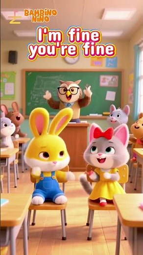 Good Morning Song 🌞👋 How Are You? I’m Fine! | Kids Greeting Song