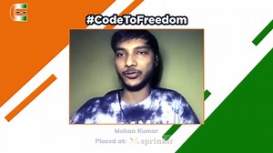 Mohan Kr, a final year student shares his journey with #CodingNinjas to becoming #SelfDependent! Check out his story Start your journey today by taking our Scholarship Test: https://bit.ly/3yLYvdQ #Independence #CodeToFreedom | Coding Ninjas | Facebook