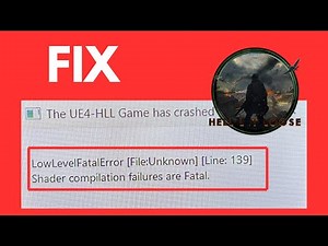 How to Fix Low Level Fatal Error in Hell Let Loose | Fix Hell let loose UE4 game has crashed