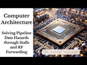 RISC-V Pipeline (2) - Solving Data Hazards through stalls (with and without register forwarding)