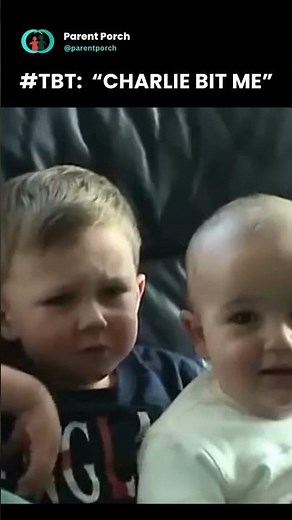 TBT: "CHARLIE BIT ME!" 😂🦷