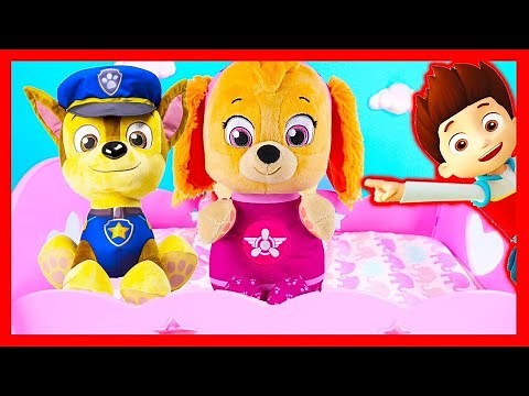 Paw Patrol and FRIENDS In Real Life Bedtime Routine - Ellie Sparkles