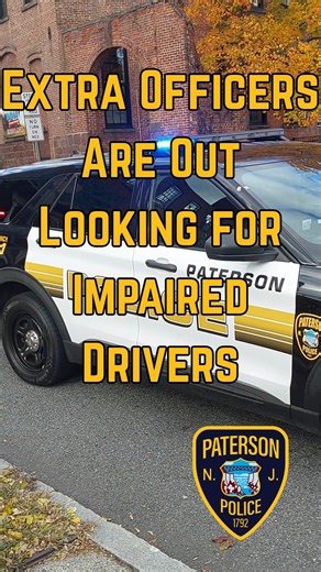 During the holiday season, grant-funded DUI enforcement details place additional officers on patrol across Paterson. Motorists found driving impaired face significant legal penalties. Our focus remains roadway safety for all. #PPDNextGen | Paterson Police Department
