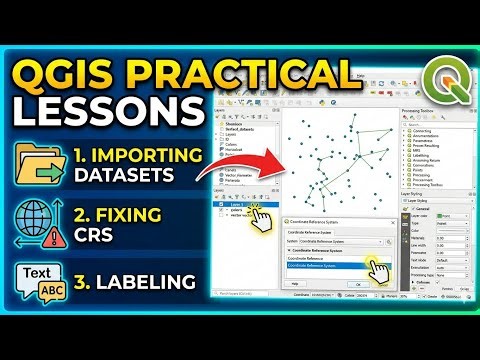 Importing Datasets, Labeling, and Fixing CRS in QGIS – GIS Tutorial