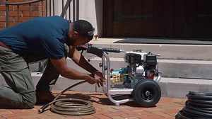 SIMPSON 3400 PSI 2.5 GPM Gas Pressure Washer, Honda GX200 Engine, CAT Pump, Commercial Cold Water Power Washer ALH3228-S