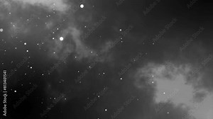 3D motion graphics background glow particle solar energy universe night time glitter stars magic visual effect 4K colour dark grey white
