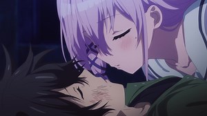 キサラもうちょっとだったね😅「#エンゲージキス」第07話より、チャンスを伺うキサラ（#会沢紗弥 ）と見逃さないアヤノ（#Lynn）👿「Engage Kiss」は毎週土曜日24:30〜放送中！💕#engagekiss #anime #夏アニメ #夏アニメ2022 #アニメ