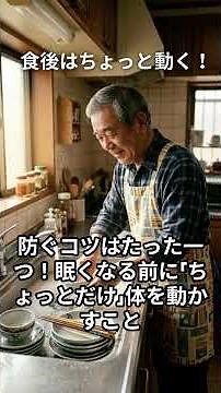 ご飯の後にすぐ眠くなる人、これだけはやって！糖尿病を防ぐ習慣 #60代 #70代#健康#シニア#老後#食生活#病気予防#食後の眠気#糖尿病予防