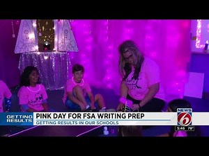 School hosts pink day for FSA writing prep